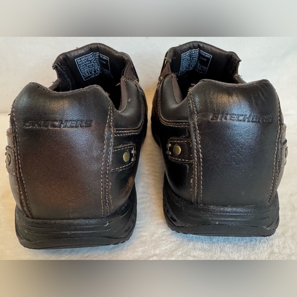 Skechers Men's Brown Leather Rocker Shape-Ups Toning Athletic Shoes Size 10 Wide - Picture 5 of 8